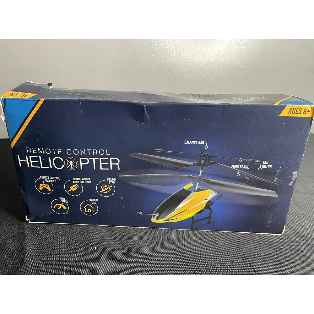 Well Played Toys Remote Control Helicopter White Black Built-in Gyro 24758 New